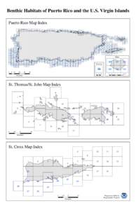 Benthic Habitats of Puerto Rico and the U.S. Virgin Islands  Puerto Rico Map Index 1  2