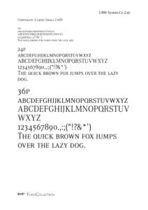 URW System Co.,Ltd. Corporate A Light Small CAPS 12p abcdefghijklmnopqrstuvwxyz ABCDEFGHIJKLMNOPQRSTUVWXYZ[removed].,:;(“!?&*’)