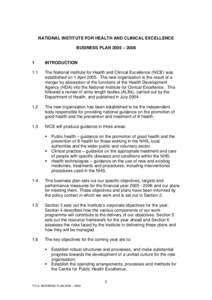 National Health Service / Nursing / Clinical pharmacology / National Institute for Health and Clinical Excellence / Patient safety / World Health Organization / NHS Connecting for Health / Healthcare Commission / Clinical audit / Medicine / Health / NHS England