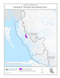 Great Bear Rainforest Order  Schedule R - Kermode Stewardship Areas Central and North Coast Area