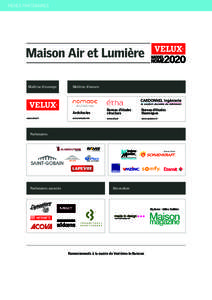 fiches partenaires  Maîtrise d’ouvrage www.velux.fr