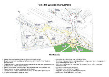 Herne Hill Junction Improvements  Main Features