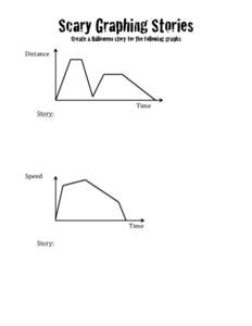 Scary Graphing Stories Create a Halloween story for the following graphs    Distance	
  