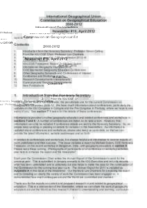 Microsoft Word - IGU CGE Newsletter No10 April 2012.doc