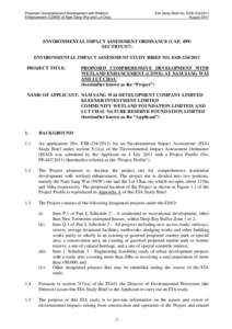 Proposed Comprehensive Development with Wetland Enhancement (CDWE) at Nam Sang Wai and Lut Chau EIA Study Brief No. ESB[removed]August 2011