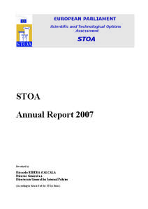 EUROPEAN PARLIAMENT Scientific and Technological Options Assessment STOA
