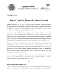 Microsoft Word - Bhutan_press release_Virtuoso_rd2_7-30-12