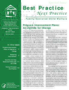 Special Issue  Best Practice Next Practice Family-Centered Child Welfare A Biannual Publication of the