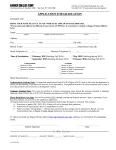 Educational stages / Knowledge / American Association of State Colleges and Universities / Middle States Association of Colleges and Schools / Bernard Baruch / Academic degree / Graduation / Undergraduate education / Sigma Alpha Delta / Education / Baruch College / City University of New York