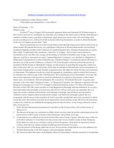 Southern Campaign American Revolution Pension Statements & Rosters Pension Application of John Massey S1918 Transcribed and annotated by C. Leon Harris State of Tennessee } S.S. White County }