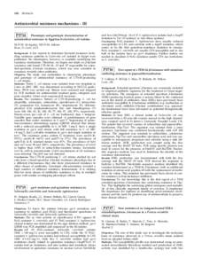 486 Abstracts  Antimicrobial resistance mechanisms - III P1714 Phenotypic and genotypic characterisation of antimicrobial resistance in Egyptian Escherichia coli isolates M.H.M. Al-Agamy, M.S-E.M. Ashour