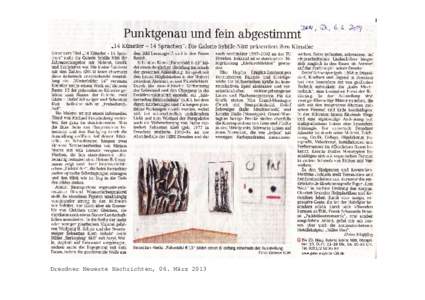Dresdner Neueste Nachrichten, 06. März 2013   