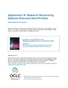 Academia / Information / Technical communication / International Standard Name Identifier / ArXiv / Open access / Preprint / ResearcherID / ORCID / Academic publishing / Publishing / Identifiers