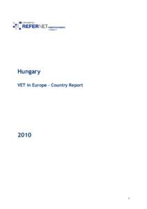 Hungary VET in Europe – Country Report[removed]