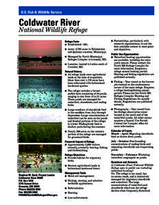U.S. Fish & Wildlife Service  Coldwater River National Wildlife Refuge