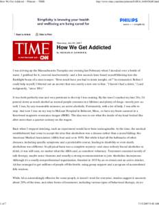 How We Get Addicted -- Printout -- TIME