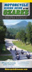 MOTORCYCLE  RIDING GUIDE GUIDE OF OF THE THE