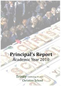 ANNUAL REPORT TO SCH COMMUNITY FOR 2010 Final