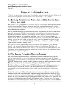 Source Protection Committees / Kingston /  Ontario / Conservation authority / Drinking water / Clean Water Act / Cataraqui / Water resources / Groundwater / Source Water Protection Terms of Reference / Water / Soft matter / Hydrology