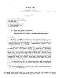 Business Review Request Letter: RFID Consortium LLC