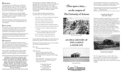Association of American Universities / Association of Public and Land-Grant Universities / Consortium for North American Higher Education Collaboration / North Central Association of Colleges and Schools / University of Arizona / Arboretum / Sonoran Desert / Xeriscaping / Gardening / Geography of North America / Geography of the United States / Physical geography