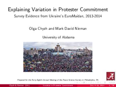 Explaining Variation in Protester Commitment - Survey Evidence from Ukraine's EuroMaidan, 