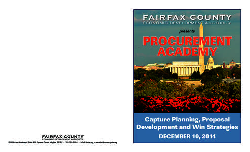 presents  PROCUREMENT ACADEMY  Capture Planning, Proposal