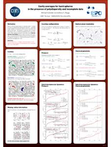 Cavity averages for hard spheres in the presence of polydispersity and incomplete data Michael Schindler and Anthony C. Maggs UMR “Gulliver” CNRS/ESPCI ParisTech/PSL  Motivation