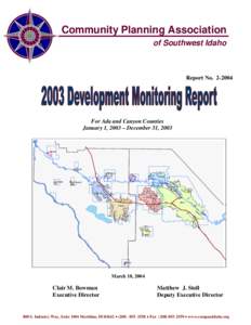 Community Planning Association of Southwest Idaho Report No[removed]For Ada and Canyon Counties