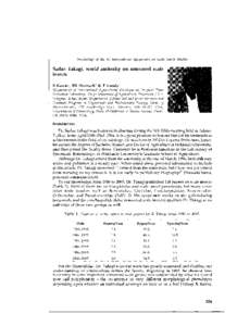 Proceedings of the XI Internatiollal Symposium on Scale Insect Studies  Sadao Takagi, world authority on armoured scale