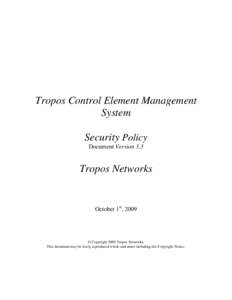 Microsoft Word - Tropos Control Security Policy.doc