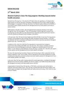 Healthcare in Australia / Healthcare in Canada / Australian Aboriginal culture / Indigenous Australians / Medicare / Torres Strait Islands / Aboriginal Medical Services Alliance Northern Territory / Year of the Aboriginal Health Worker /  2011-2012 / Health / Indigenous peoples of Australia / Oceania