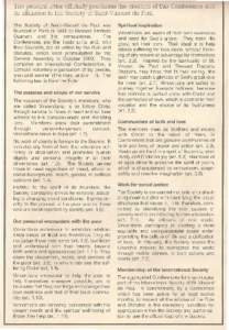 The present letter officially proclaims the creation of this Conference and its affiliation to the Society of Saint-Vincent de Paul. The Society of Saint-Vincent de Paul was founded in Paris in 1833 by Blessed Frederic O