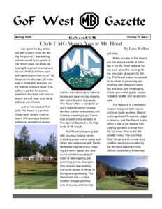 GoF West Spring, 2006 Gazette Volume 12 Issue 1