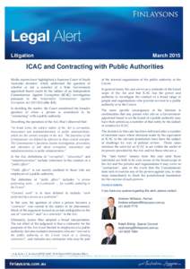 ICAC and Contracting with Public Authorities