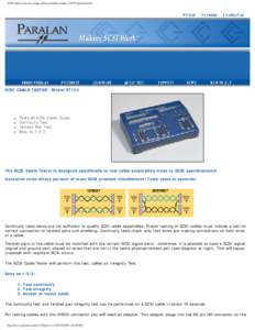 SCSI cable tester for testing cable assemblies made to SCSI specifications
