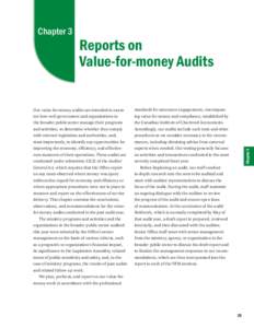 2007 Annual Report of the Office of the Auditor General of Ontario: Chapter 3: Reports on Value-for-money Audits