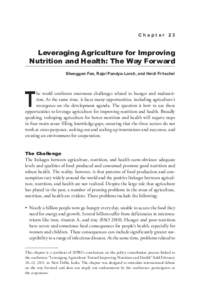 Reshaping Agriculture for Nutrition and Health