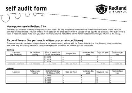 Microsoft Word - Self audit to go with powermates.doc