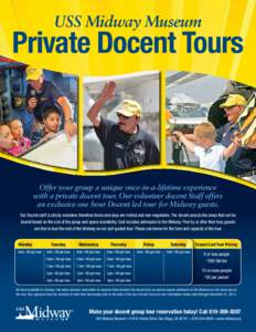 USS Midway Museum  Private Docent Tours 