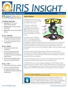 IRIS Insight IRIS - Providing Insight to Alaskans