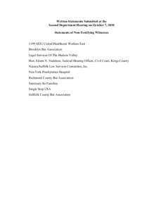 Canadian Labour Congress / Change to Win Federation / Dupont Circle / Service Employees International Union / Pro bono / Public defender / City Bar Justice Center / Legal aid / Criminal procedure / Law