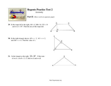 Microsoft Word - Regents Practice Test G2 Part II.doc