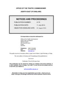 Notices and proceedings 11 July 2014