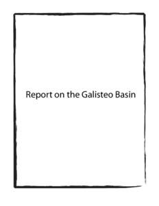 Report on the Galisteo Basin  Report on the Galisteo Basin Table of Contents Page