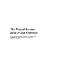 Federal Reserve Bank of San Francisco, financial statements