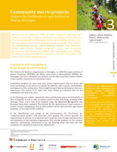 The Partners for Resilience (PfR) put their integrated approach and vision of community resilience into practice to improve the livelihoods of rural communities in Nicaragua. In the municipalities of San Lucas and Las Sa