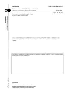 Unclassified  DAF/COMP/AR[removed]Organisation de Coopération et de Développement Économiques Organisation for Economic Co-operation and Development