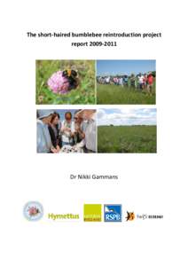 The short-haired bumblebee reintroduction project reportDr Nikki Gammans  Bombus subterraneus project report