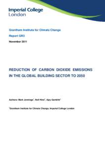 Report GR1  Grantham Institute for Climate Change Report GR3 November 2011